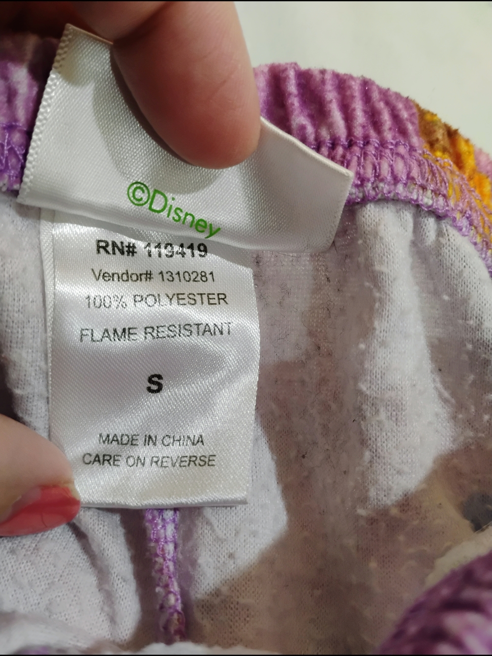 Disney Purple Princess & Fairy Fleece Pajama Pants - Picture 3 of 9